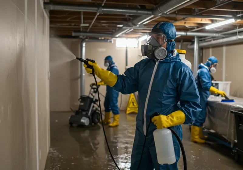 Basement Sanitization and Antimicrobial Treatment process in East Brooklyn, CT